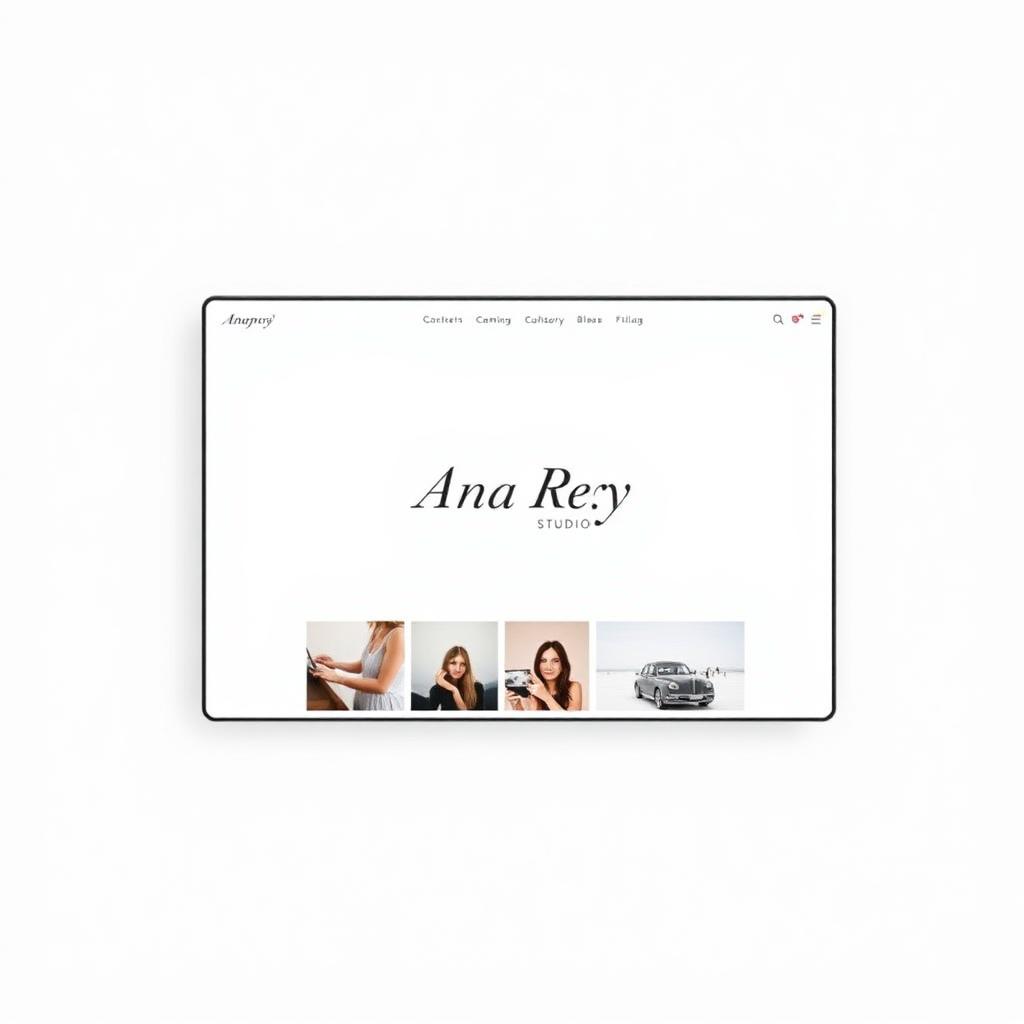 Ana Rey Studio website example cover