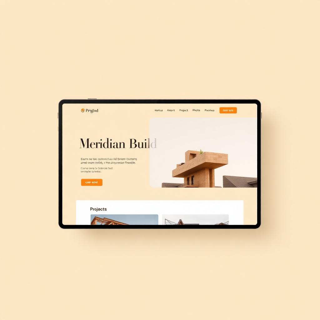 Meridian Build website example cover
